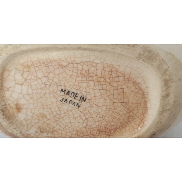 Vase Ceramic Hand Painted Asian Phoenix Ho Ho Bird Japanese Artisan VTG MCM - Picture 6 of 11